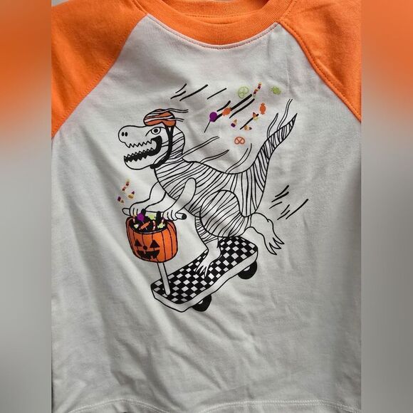 Nwt Cat & Jack Dinosaur T-Rex Boy Halloween Joggers Outfit - Picture 3 of 9